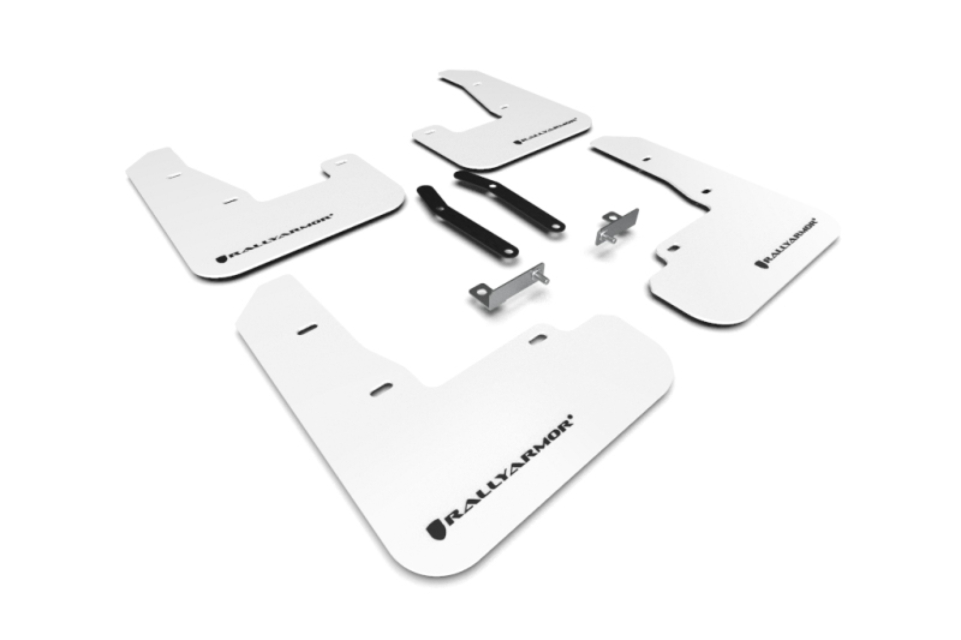 Picture of Rally Armor RAL UR White Flap/Black Logo Mud Flaps - MF59-UR-WH/BLK