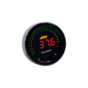 Picture of AEM X-Series Tru-Boost Controller Gauge w/ Boost Control Solenoid 80PSIg Internal MAP Sensor
