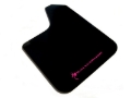 Picture of Rally Armor Universal Fit (No Hardware) Basic Black Mud Flap w/ Pink Logo