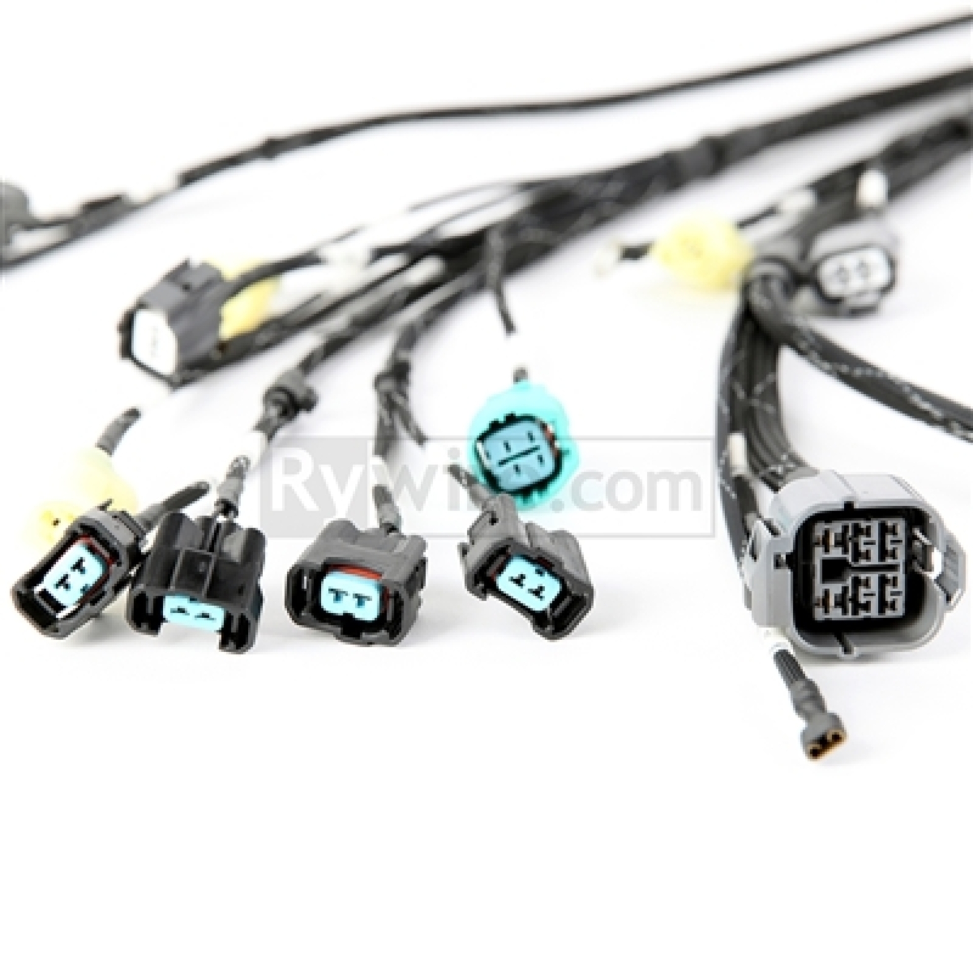 Picture of Rywire Honda B-Series OBD2 Tuck Budget Eng Harness w/OBD2 Dist/Inj/Alt/92-95 OBD1 Plug (Adapter Req)