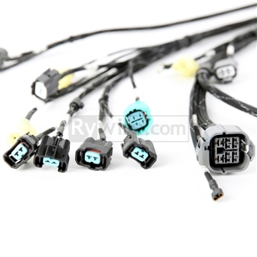 Picture of Rywire Honda B-Series OBD2 Tuck Budget Eng Harness w/OBD2 Dist/Inj/Alt/92-95 OBD1 Plug (Adapter Req)