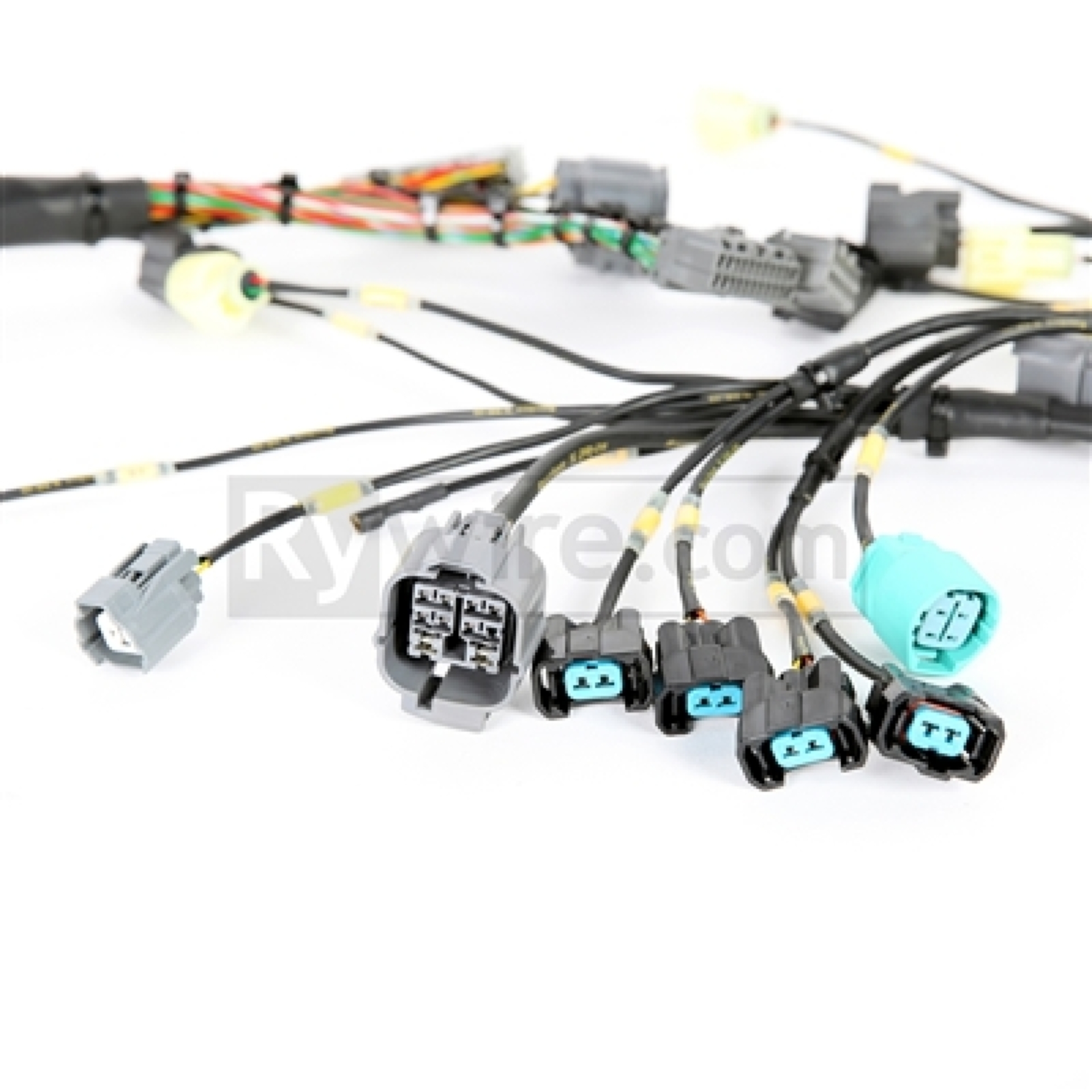 Picture of Rywire Honda B-Series Mil-Spec Eng Harness w/OBD2 Dist/Inj/Alt & OBD1 92-95 ECU Plugs (Adapter Req)
