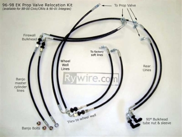 Picture of Rywire Proportion Valve Relocation Kit (Drop Ship Only - On PO Note Vehicle and Master Cyl Type)