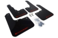 Picture of Rally Armor 13-16 Dodge Dart Black UR Mud Flap w/ Red Logo