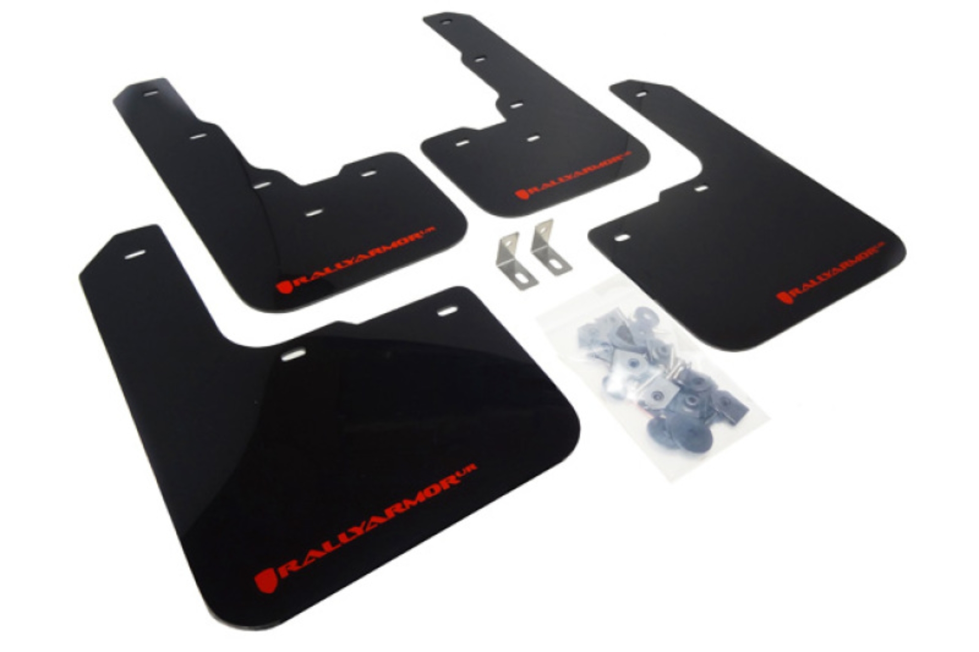 Picture of Rally Armor 13-16 Dodge Dart Black UR Mud Flap w/ Red Logo