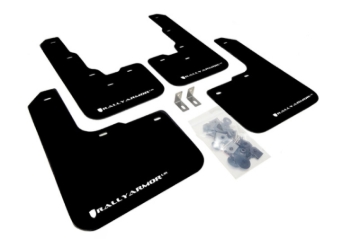 Picture of Rally Armor 13-16 Dodge Dart Black UR Mud Flap w/ White Logo