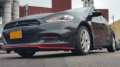 Picture of Rally Armor 13-16 Dodge Dart Black UR Mud Flap w/ White Logo