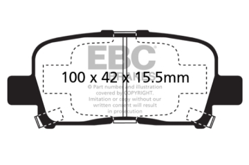 Picture of EBC Greenstuff Brake Pad Sets - DP61662