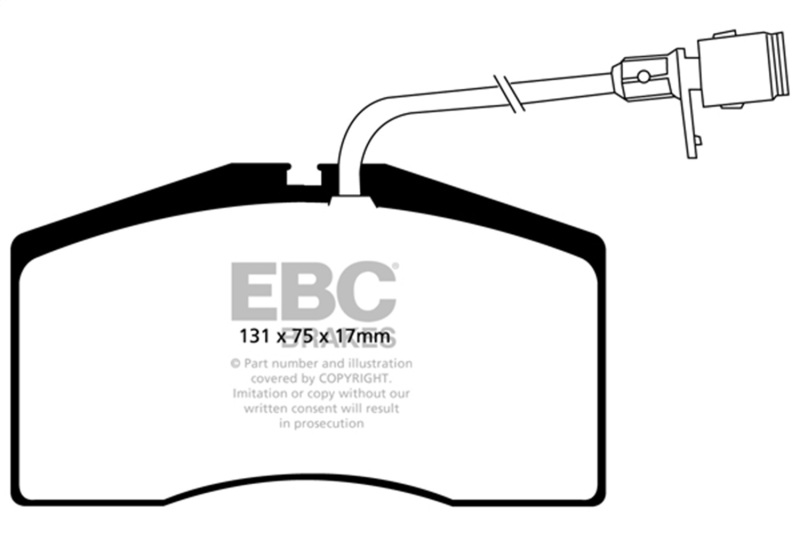 Picture of EBC Yellowstuff Brake Pad Sets - DP41327R