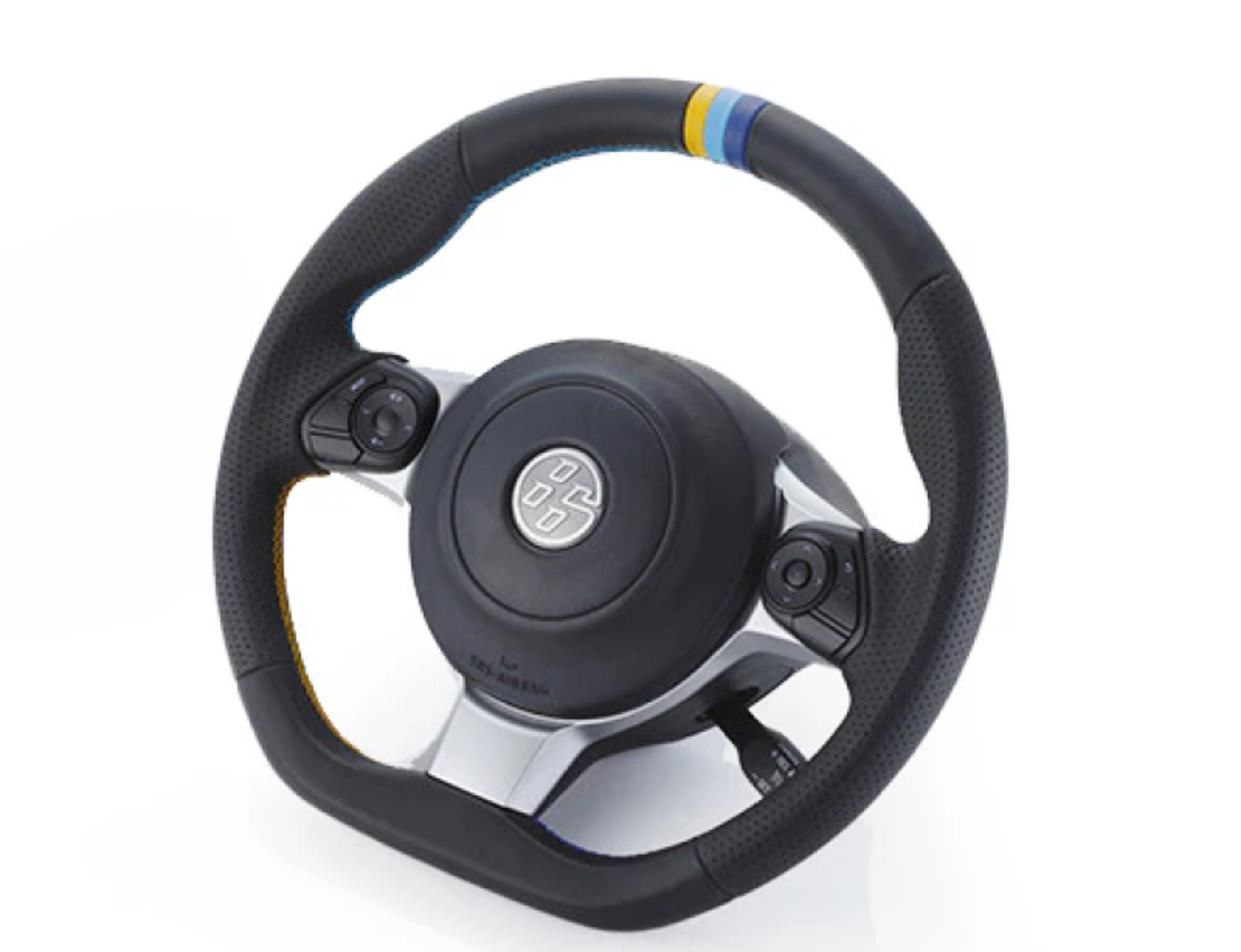 Picture of GReddy All-Leather Steering Wheel w/ TRUST 3 Colored Stitching for ZN6 / ZC6