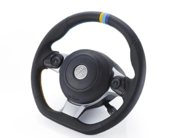 Picture of GReddy All-Leather Steering Wheel w/ TRUST 3 Colored Stitching for ZN6 / ZC6