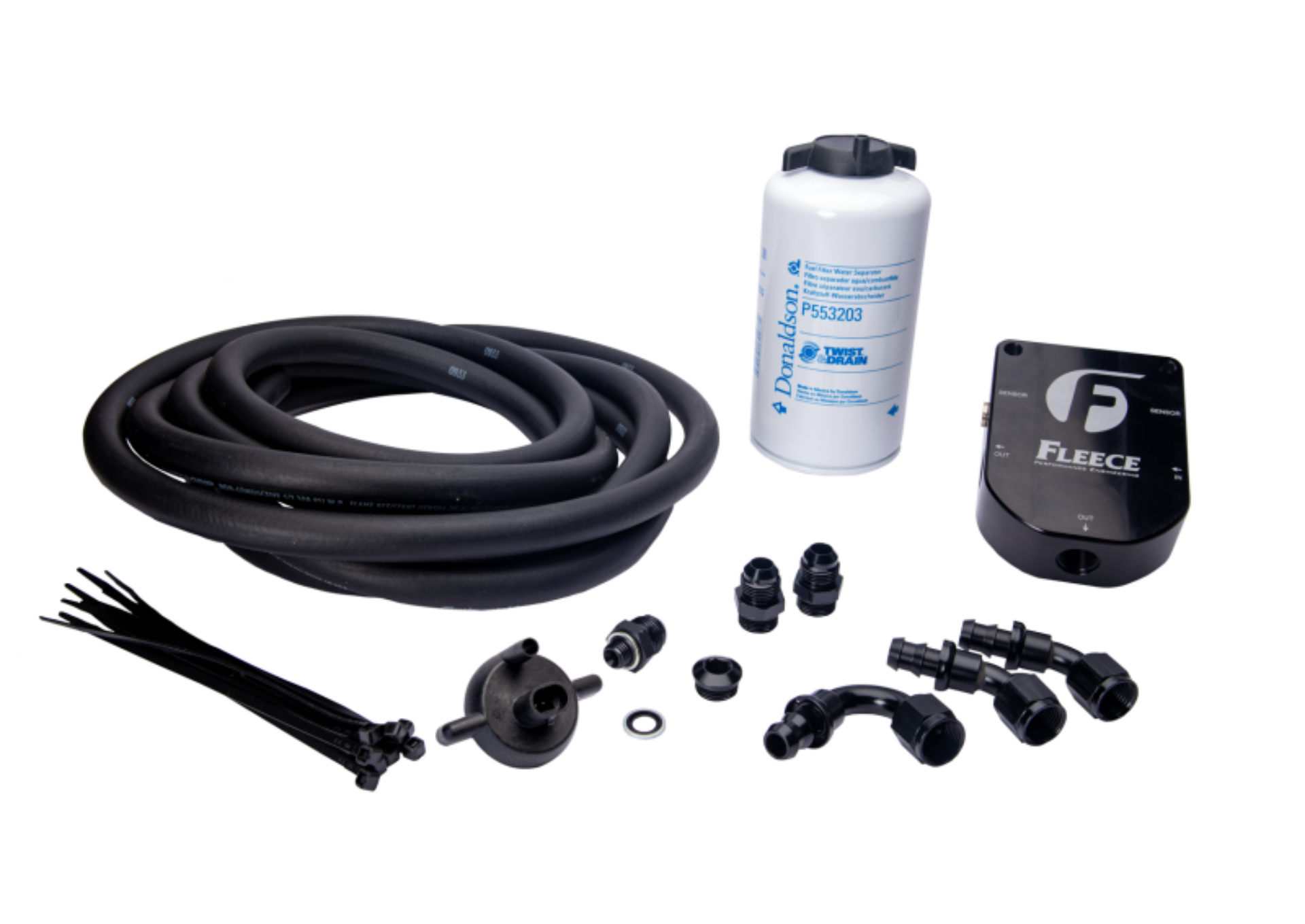 Picture of Fleece Performance 98.5-02 Dodge Cummins Auxiliary Fuel Filter Kit