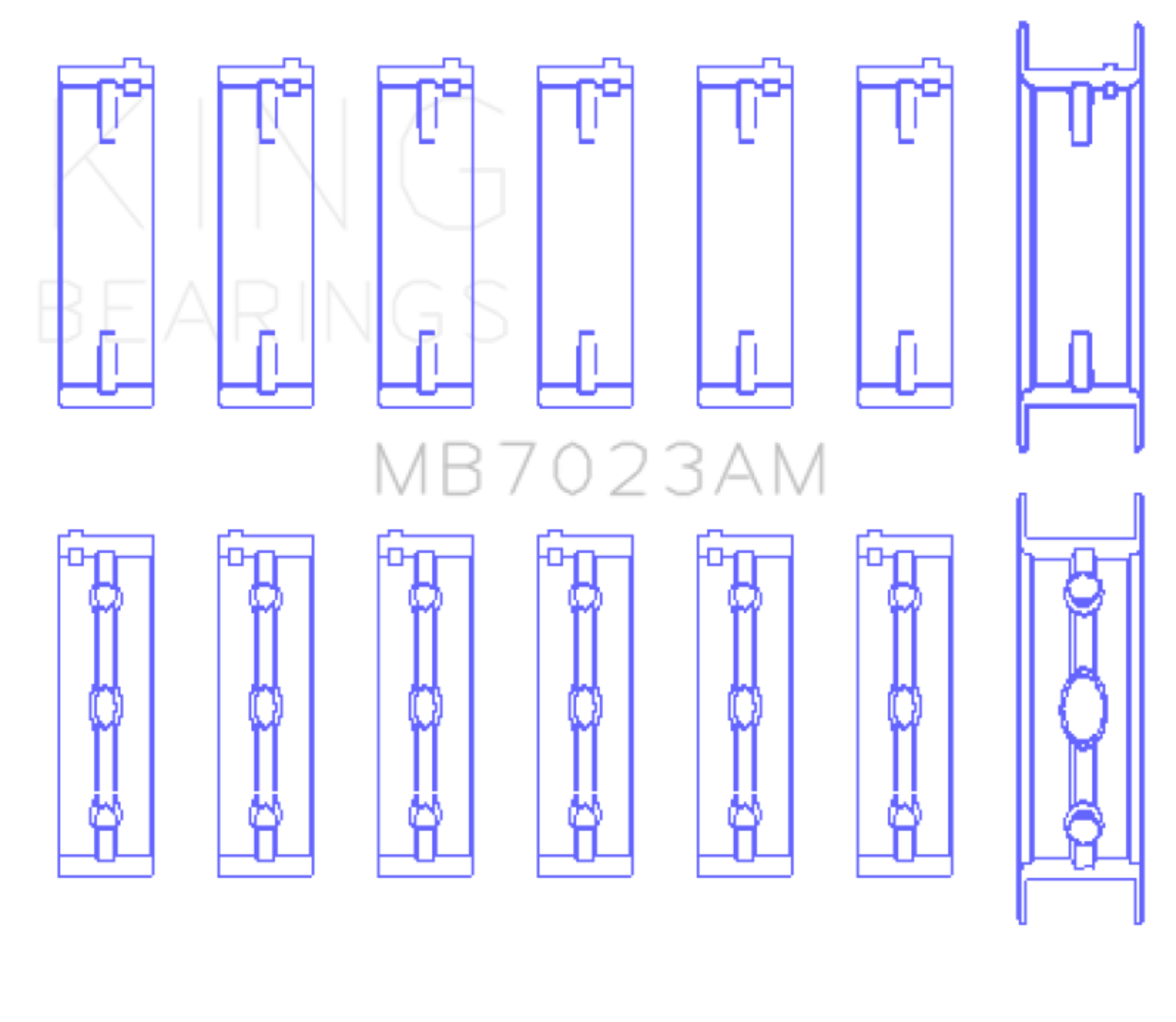 Picture of King Engine Bearings Volvo 960 / B6254G/S (Size STD) Main Bearing Set
