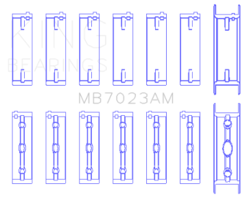 Picture of King Engine Bearings Volvo 960 / B6254G/S (Size STD) Main Bearing Set