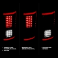 Picture of ANZO 15-17 Ford F-150 LED Taillights Black w/ Sequential