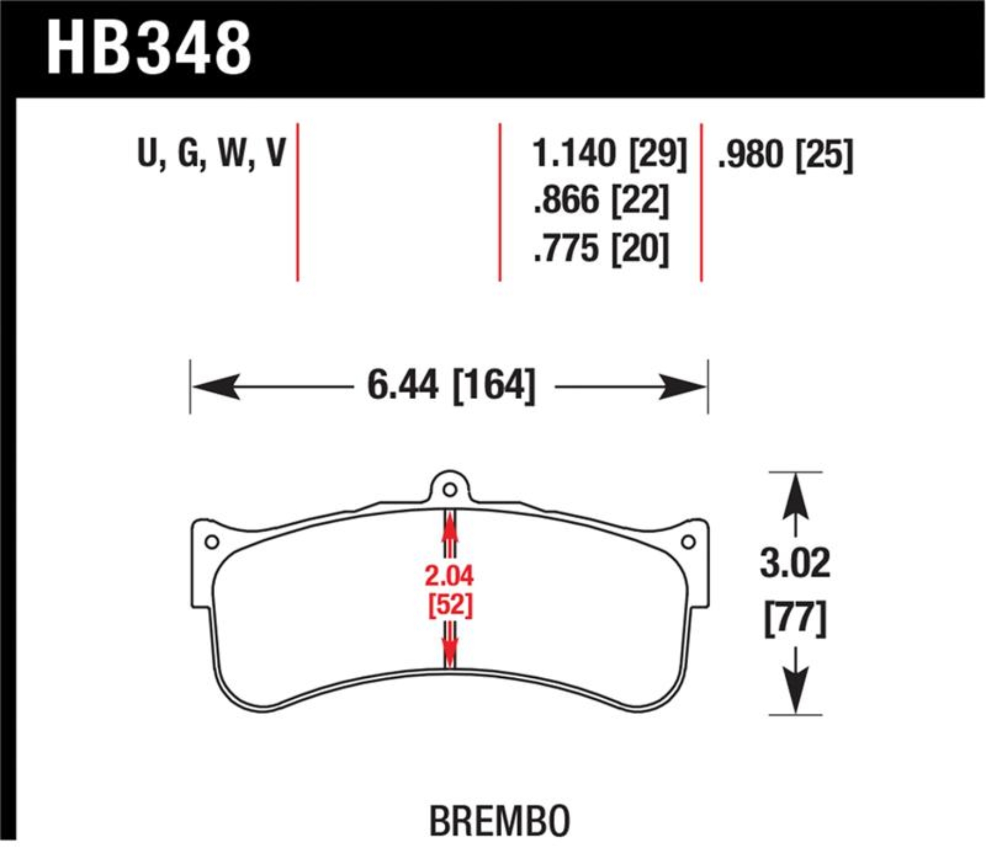 Picture of Hawk Performance HAWK DTC-70 Brake Pad Sets - HB348U1.14