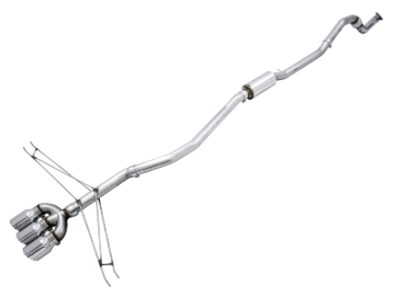 Picture of AWE Tuning 2016+ Honda Civic Si Track Edition Exhaust w/Front Pipe & Triple Chrome Silver Tips