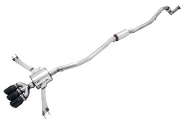Picture of AWE Tuning 2016+ Honda Civic Si Touring Edition Exhaust w/Front Pipe & Triple Diamond Black Tips