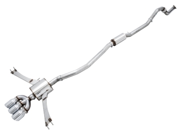 Picture of AWE Tuning 2016+ Honda Civic Si Touring Edition Exhaust w/Front Pipe & Triple Chrome Silver Tips