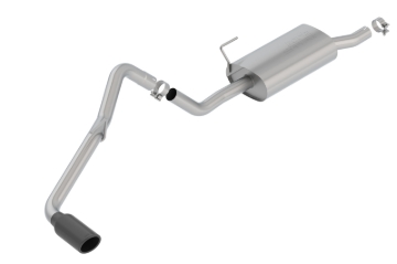 Picture of Borla 05-19 Nissan Frontier 4.0L V6 AT/MT Regular Cab S-type Exhaust (2wd/4wd) - Black Chrome Tip