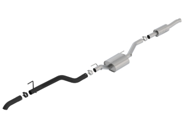 Picture of Borla 2020 Jeep Gladiator JT 3.6L V6 AWD ATAK Climber Catback w/ Black Turndown Tip & Over-Axle