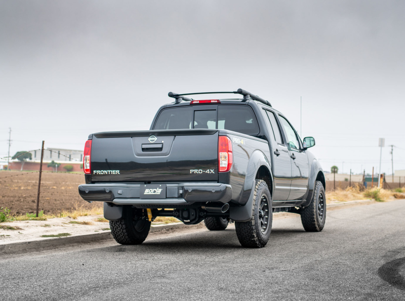 Picture of Borla 05-19 Nissan Frontier 4.0L V6 AT/MT Regular Cab S-type Exhaust (2wd/4wd) - Black Chrome Tip
