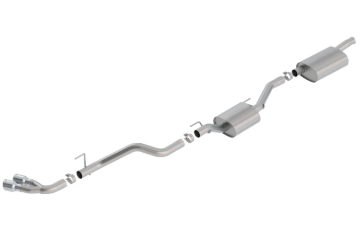 Picture of Borla 2020 Jeep Gladiator JT 3.6L V6 AWD Touring Dual Side Catback w/ Chrome Tips