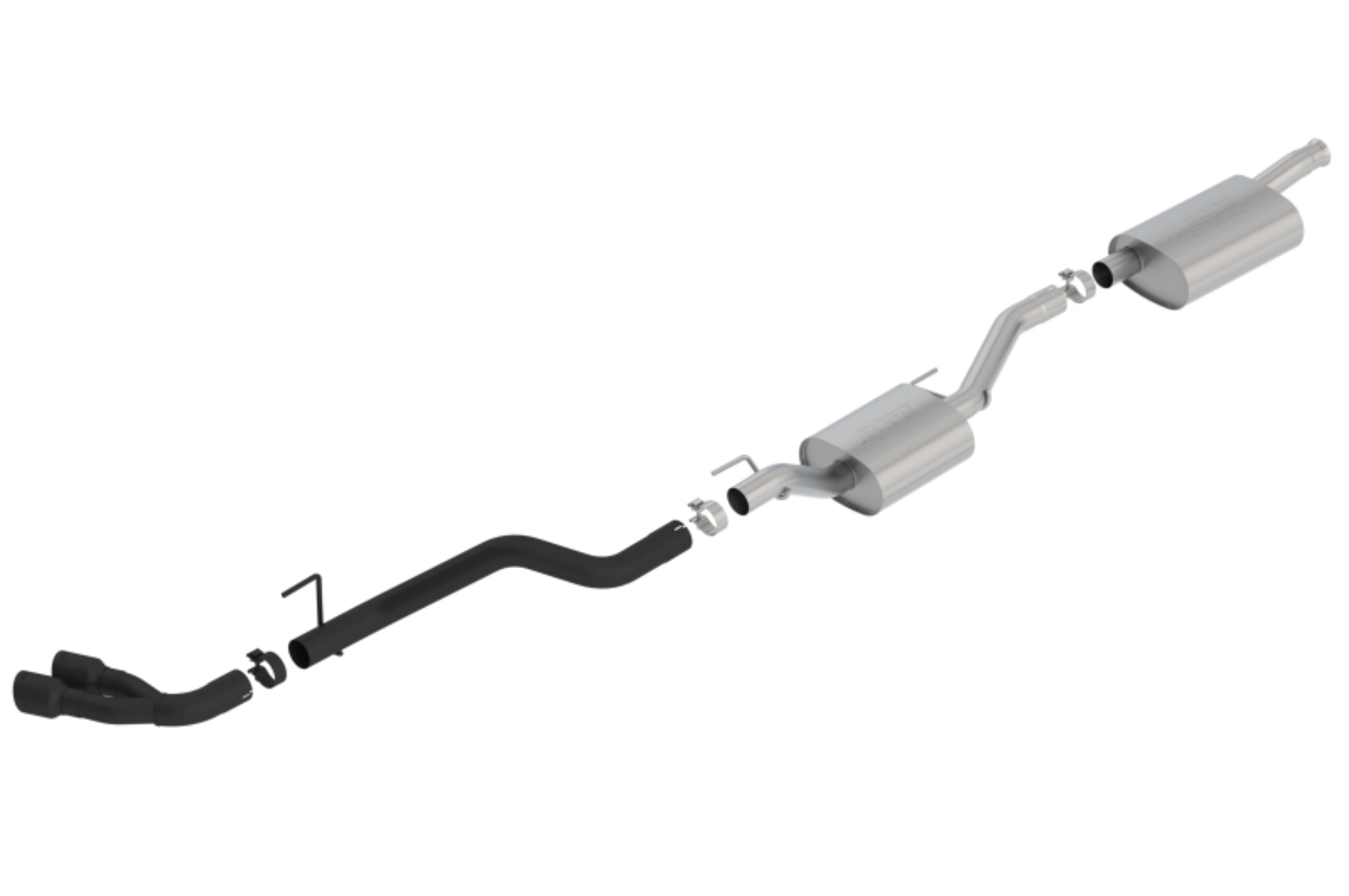 Picture of Borla 2020 Jeep Gladiator JT 3.6L V6 AWD Touring Catback w/ Dual Black Tips