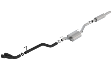 Picture of Borla 2020 Jeep Gladiator JT 3.6L V6 AWD S-Type Dual Side Catback w/ Black Tips