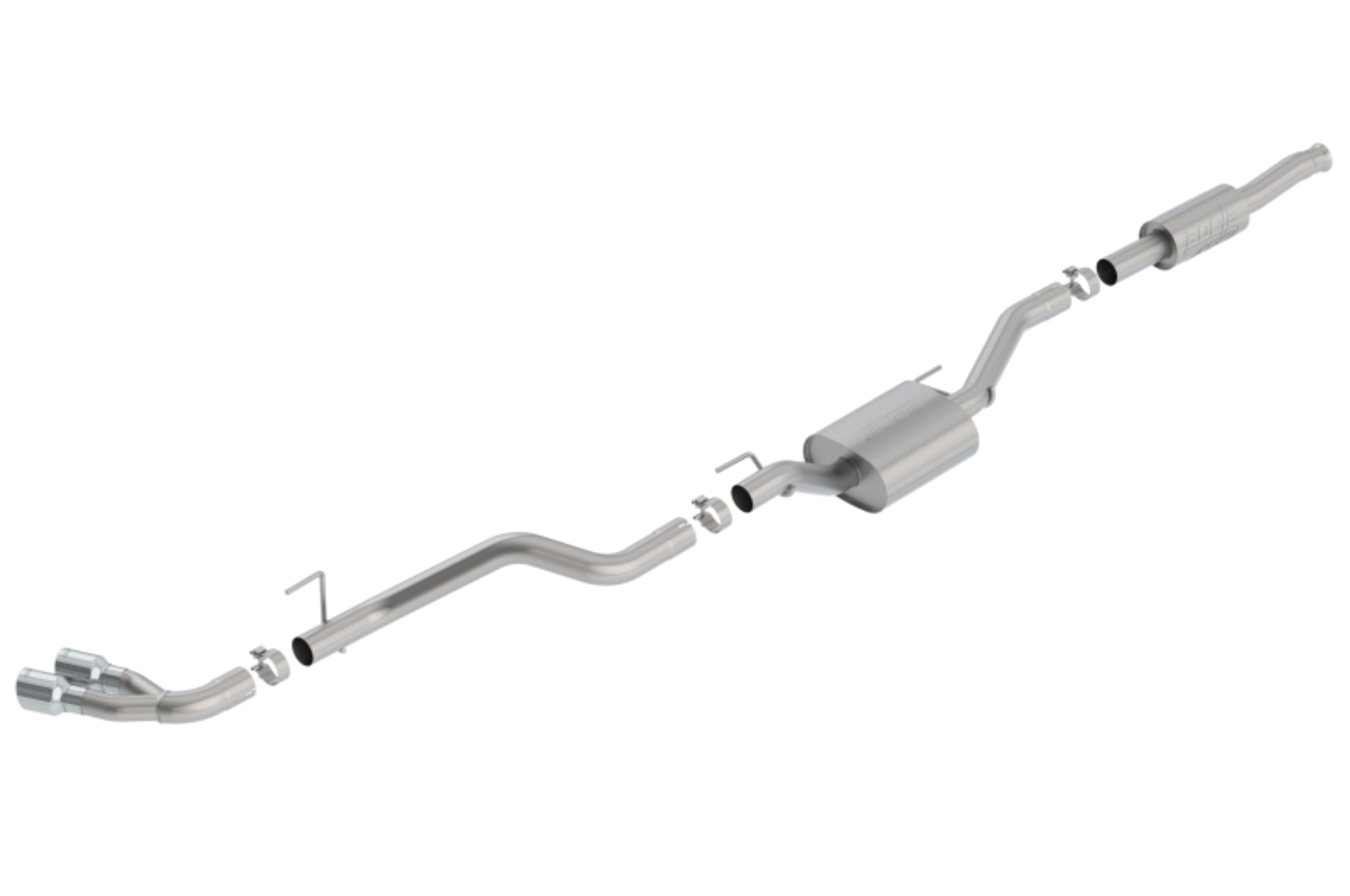 Picture of Borla 2020 Jeep Gladiator JT 3.6L V6 AWD ATAK Dual Side Catback w/ Chrome Tips