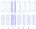 Picture of King Engine Bearings BMW B58B30A Main Bearing Set