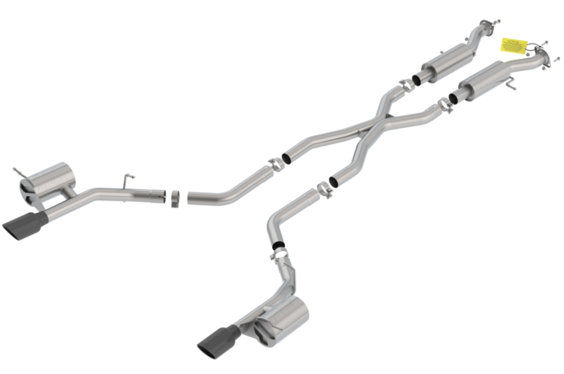 Picture of Borla 18-20 Dodge Durango SRT 6.2L V8 2.75in ATAK SS Catback Exhaust w/ BLK Chrome Tips