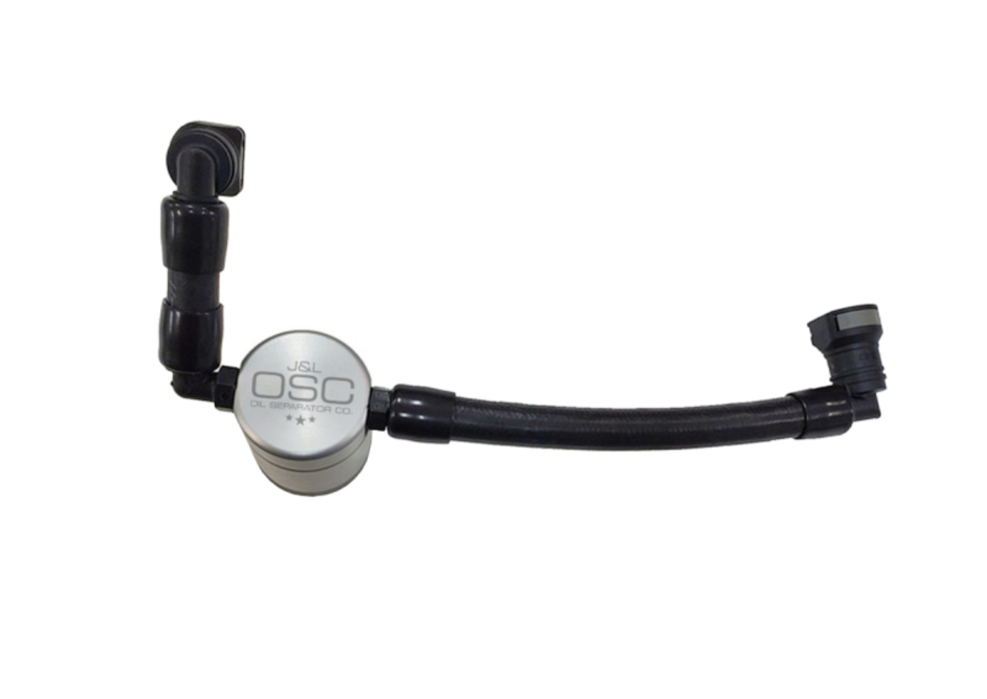 Picture of J&L 11-17 Ford Mustang V6 Passenger Side Oil Separator 3.0 V2 - Clear Anodized