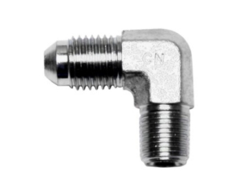 Picture of Wilwood 90 Deg Elbow Fitting -4 AN NPT Male to 1/8-27