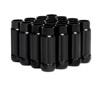 Picture of BLOX Racing 12-Sided P17 Tuner Lug Nuts 12x1.25 - Black Steel - Set of 16