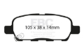 Picture of EBC Redstuff Brake Pad Sets - DP31666C
