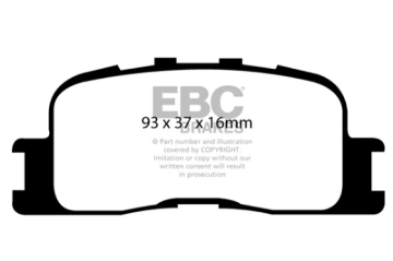 Picture of EBC Yellowstuff Brake Pad Sets - DP41716R