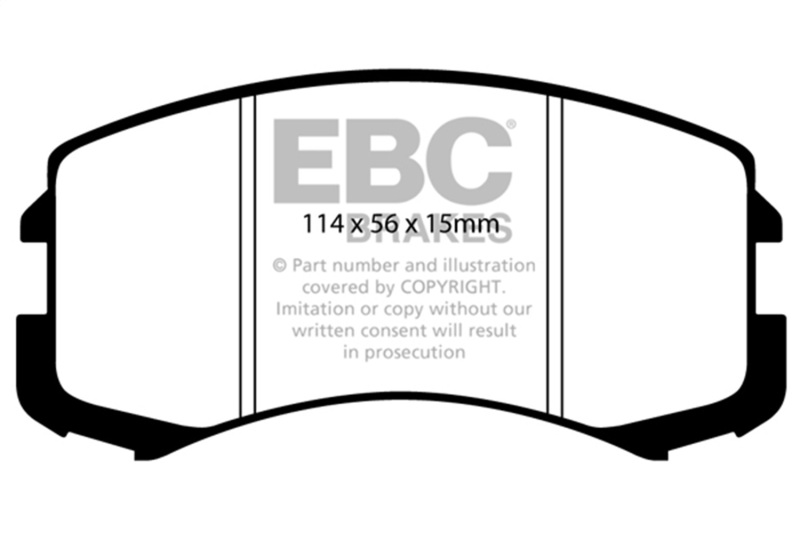 Picture of EBC Yellowstuff Brake Pad Sets - DP41678R