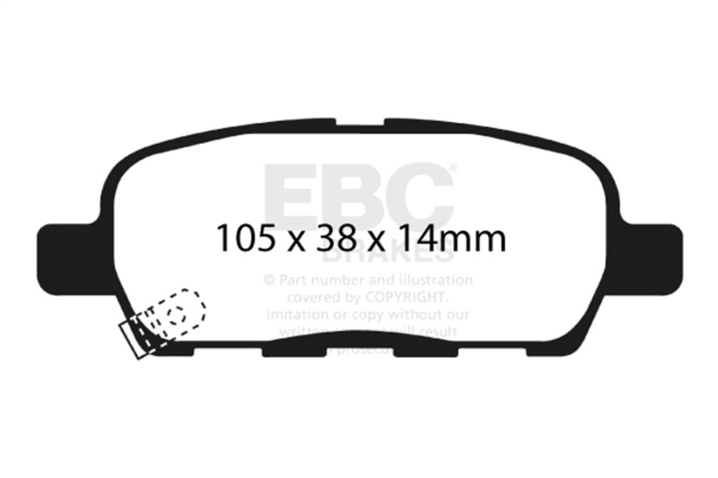 Picture of EBC Yellowstuff Brake Pad Sets - DP41666R