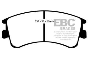 Picture of EBC Yellowstuff Brake Pad Sets - DP41465R