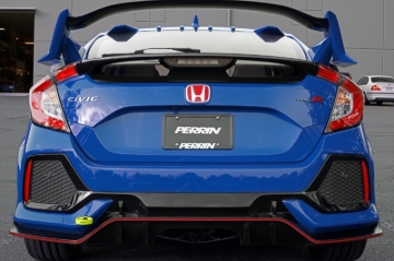 Picture of PERRIN 17-21 Honda Civic Si/Type R/Touring/Hatchback Tow Hook Kit Rear - Neon Yellow
