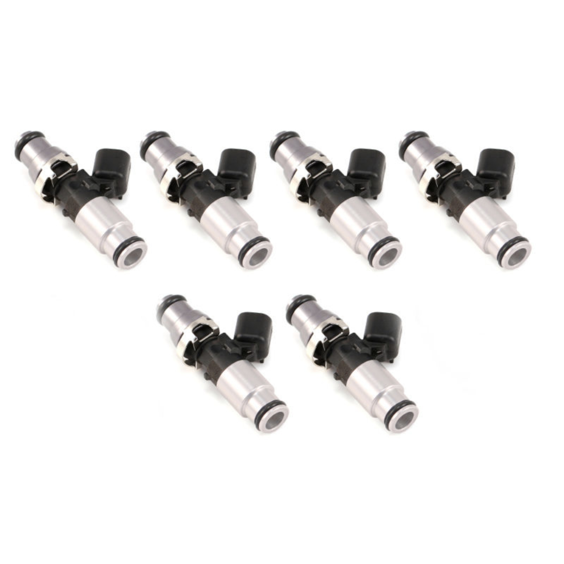 Picture of Injector Dynamics 2600-XDS Injectors - 60mm Length - 14mm Top - 14mm Bottom Adapter (Set of 6)
