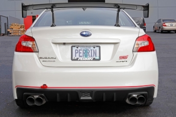Picture of PERRIN 15-21 Subaru WRX/STI / 24-26 Crosstrek / 25-26 Forester Tow Hook Kit (Rear) -  Red