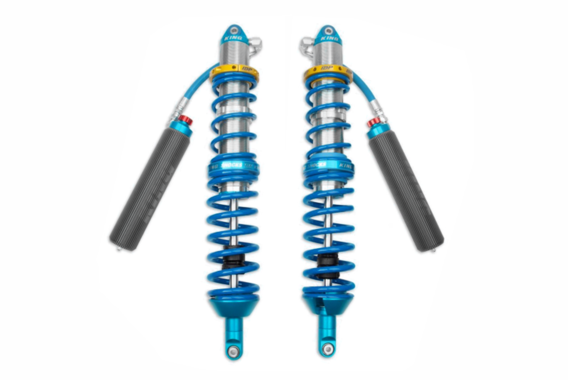 Picture of King Shocks 16+ YXZ 1000R 3.0 Rear Hose Remote Internal Bypass Coilover w/ Finned Res. w/ Adjuster