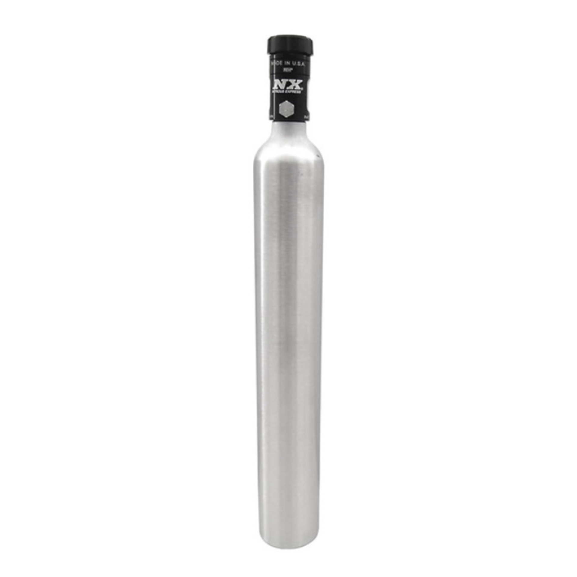 Picture of Nitrous Express 10oz Mini-Bottle w/Motorcycle Valve (2 Dia x 15.09 Tall)