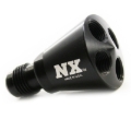 Picture of Nitrous Express 4 Port Showerhead Distribution Block w/6AN Inlet - Blue