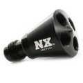 Picture of Nitrous Express 4 Port Showerhead Distribution Block w/6AN Inlet - Blue