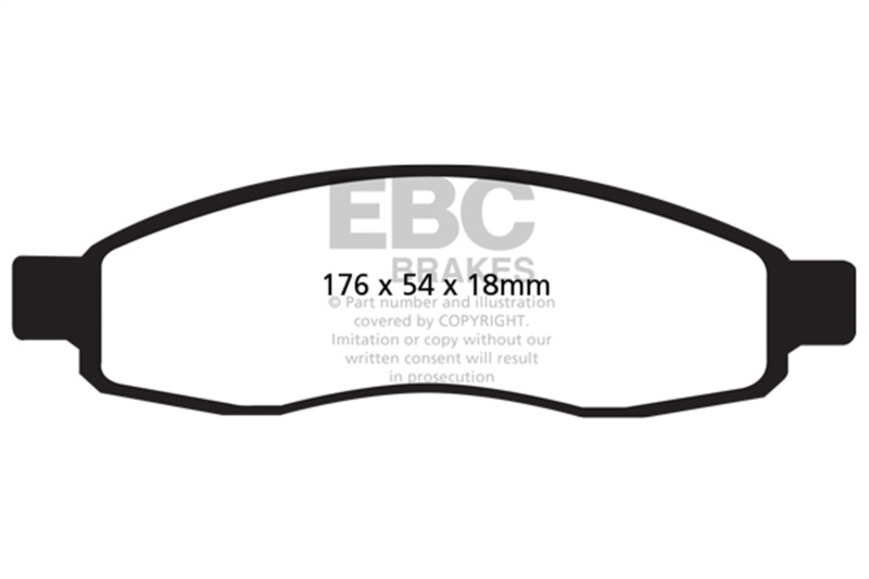 Picture of EBC Yellowstuff Brake Pad Sets - DP41698R