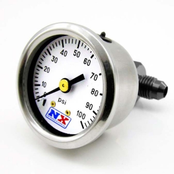 Picture of Nitrous Express Fuel Pressure Gauge (0-100 PSI w/Manifold)
