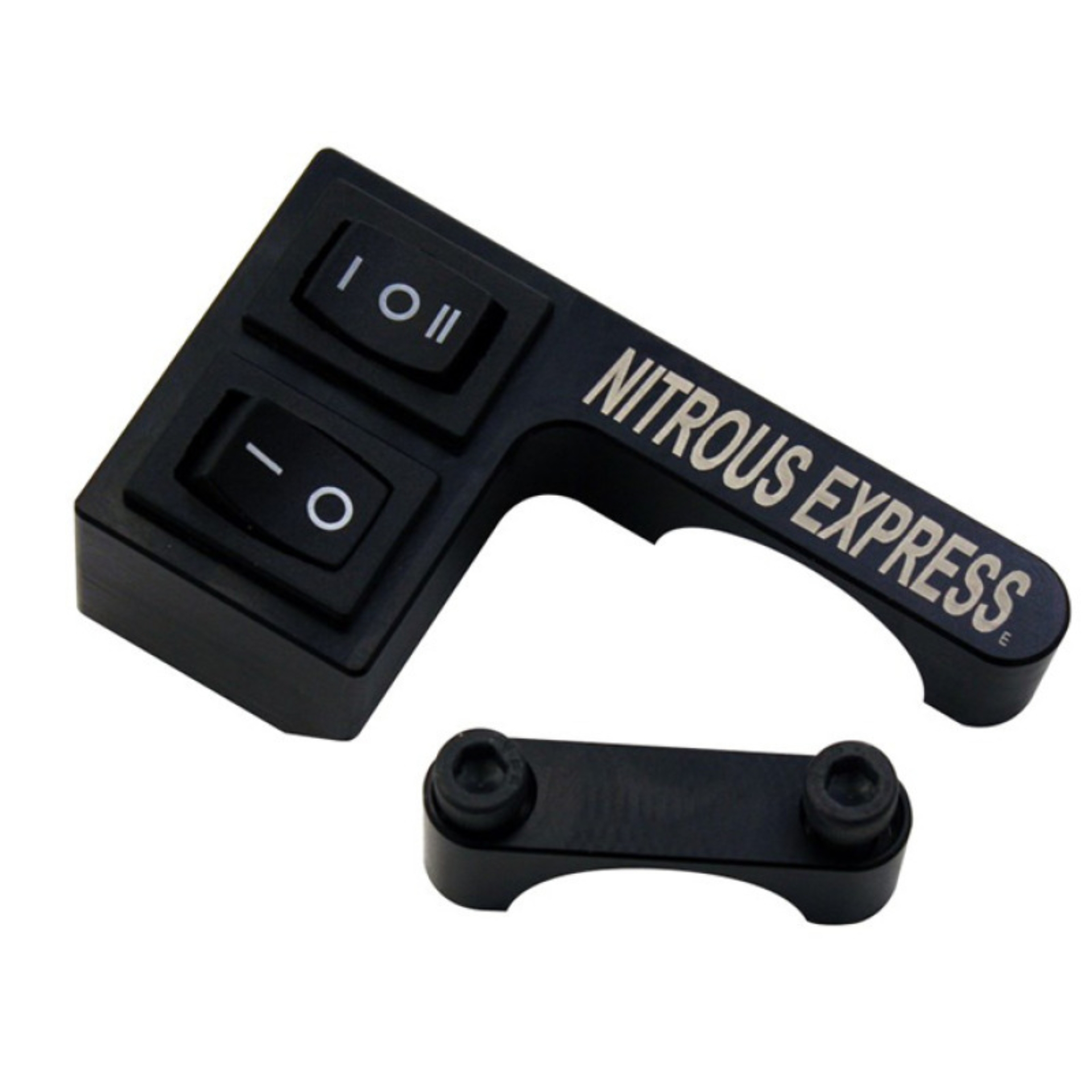 Picture of Nitrous Express Handle Bar Switch Mount (1in Bar and Switches Off to Left Side)